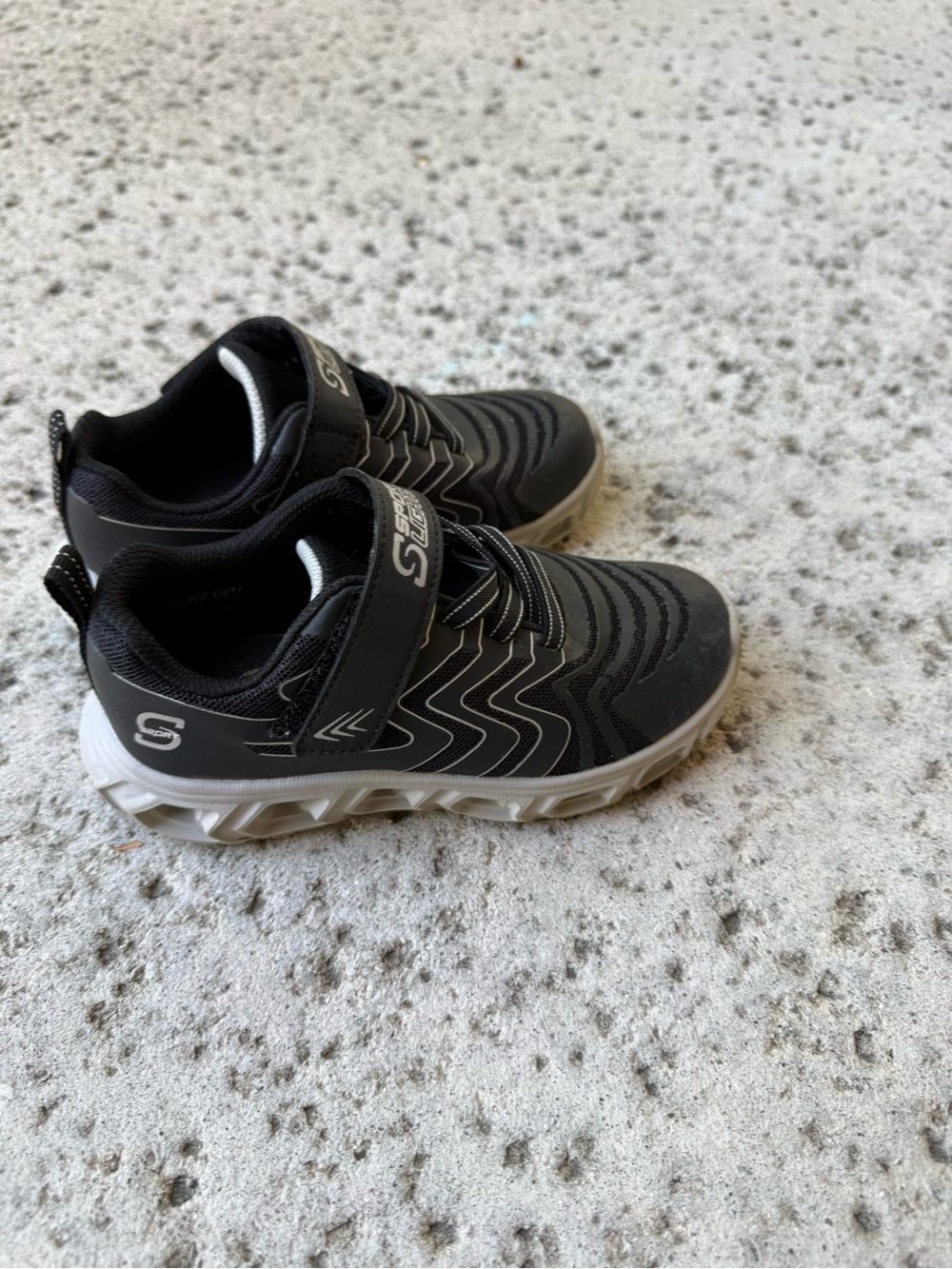 Skechers Kids Black Sneakers with gray Sole